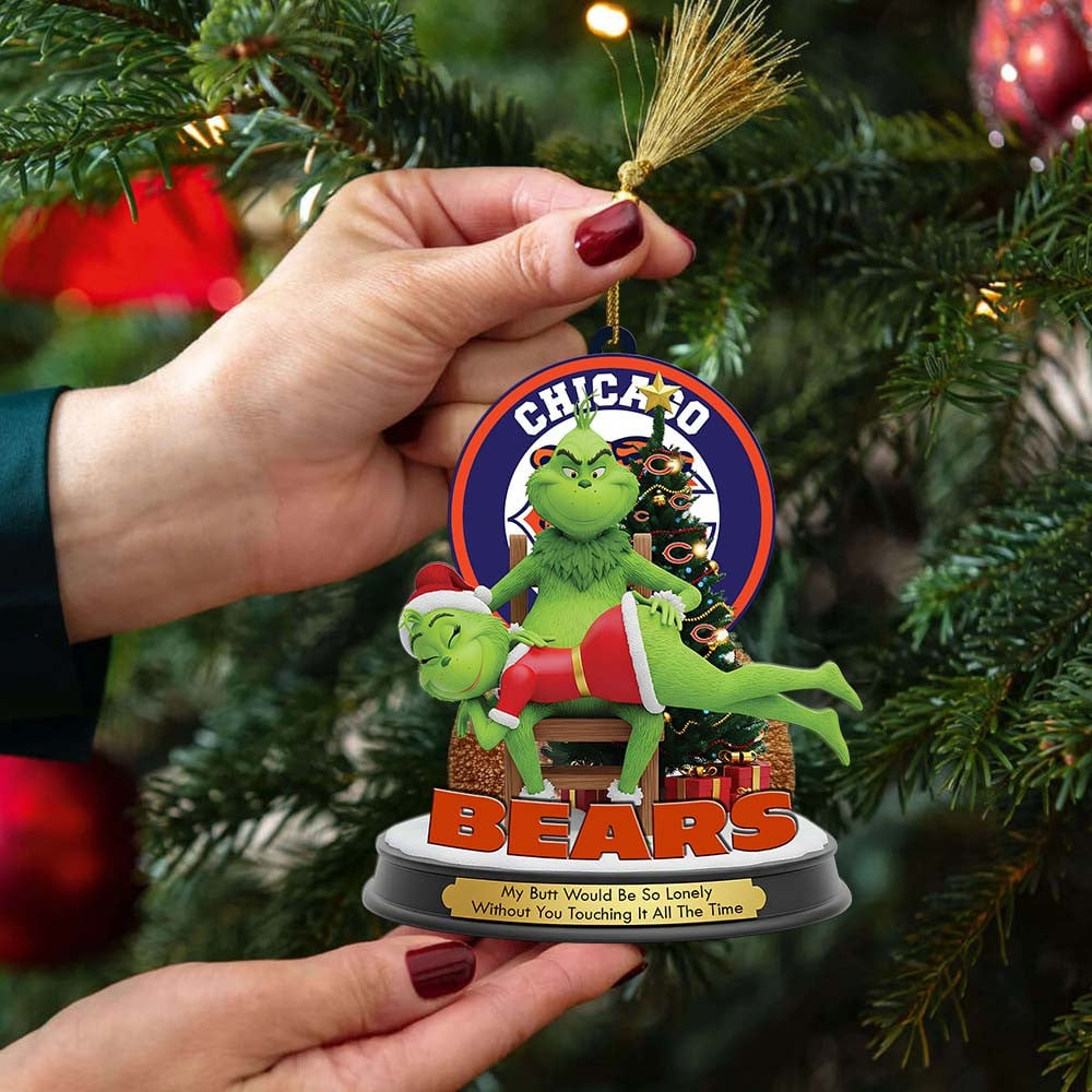 CHI Premium NFL x Grinch Acrylic Ornament DDT NTL