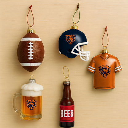 CHI x NFL Football Combo Set 5 Acrylic Ornament For Home Decor DatND DVT