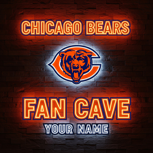 CHI x NFL PREMIUM LED LIGHT WALL DECOR DATND TANTD