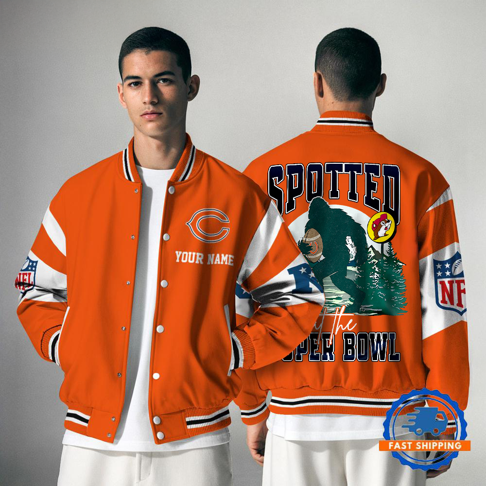 CHI x NFL Spotted at the Super Bowl Varsity Jacket DDT NTL