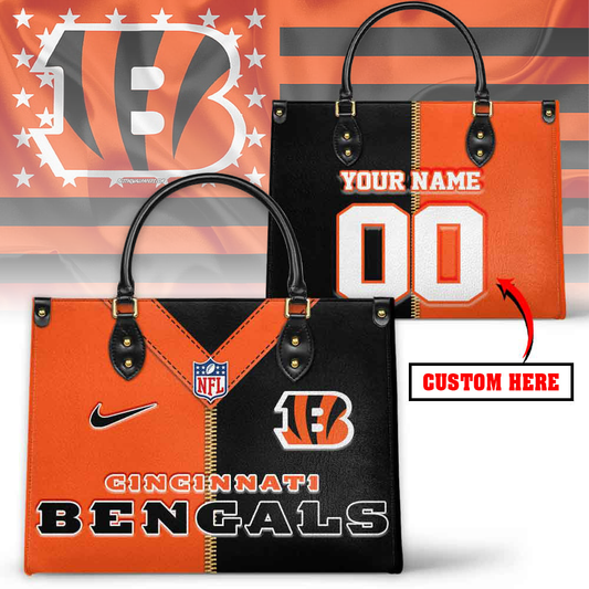 CIN NFL Jersey Leather Handbag DDT NTL