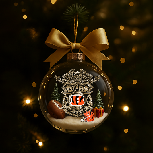 CIN Premium Law Enforcement Appreciation Day Ornament DDT CTND