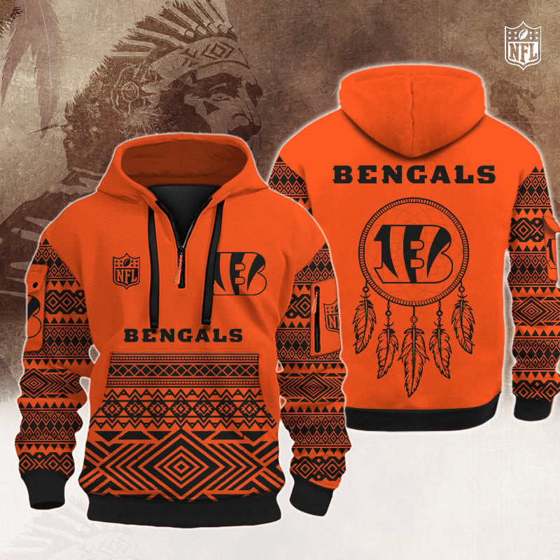 CIN Premium NFL Native American Hoodie DDT HLPHUONG
