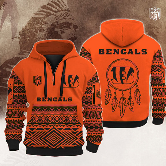 CIN Premium NFL Native American Hoodie DDT HLPHUONG