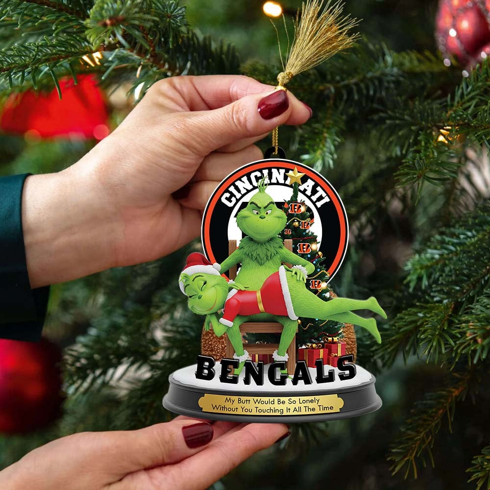 CIN Premium NFL x Grinch Acrylic Ornament DDT NTL
