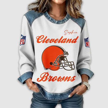 CLE Premium NFL Print Casual Sweatshirt DDT CTND
