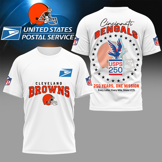 CLE Premium NFL United States Postal Service 250th Anniversary 3D Shirt DDT CTND
