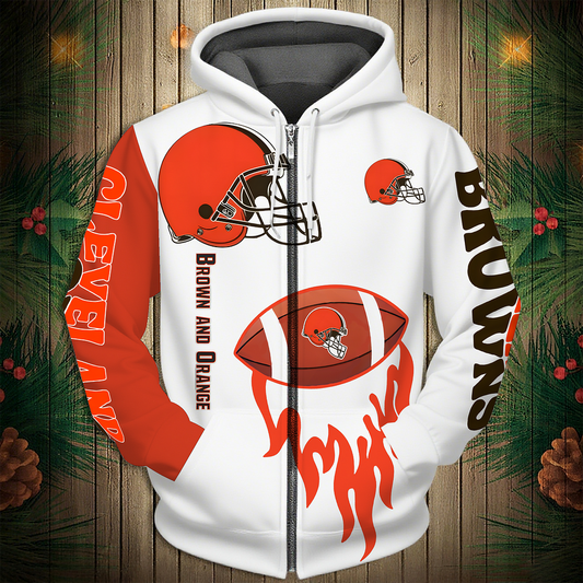 CLE Premium NFL V2 3D Graphic Hoodie DDT NTL