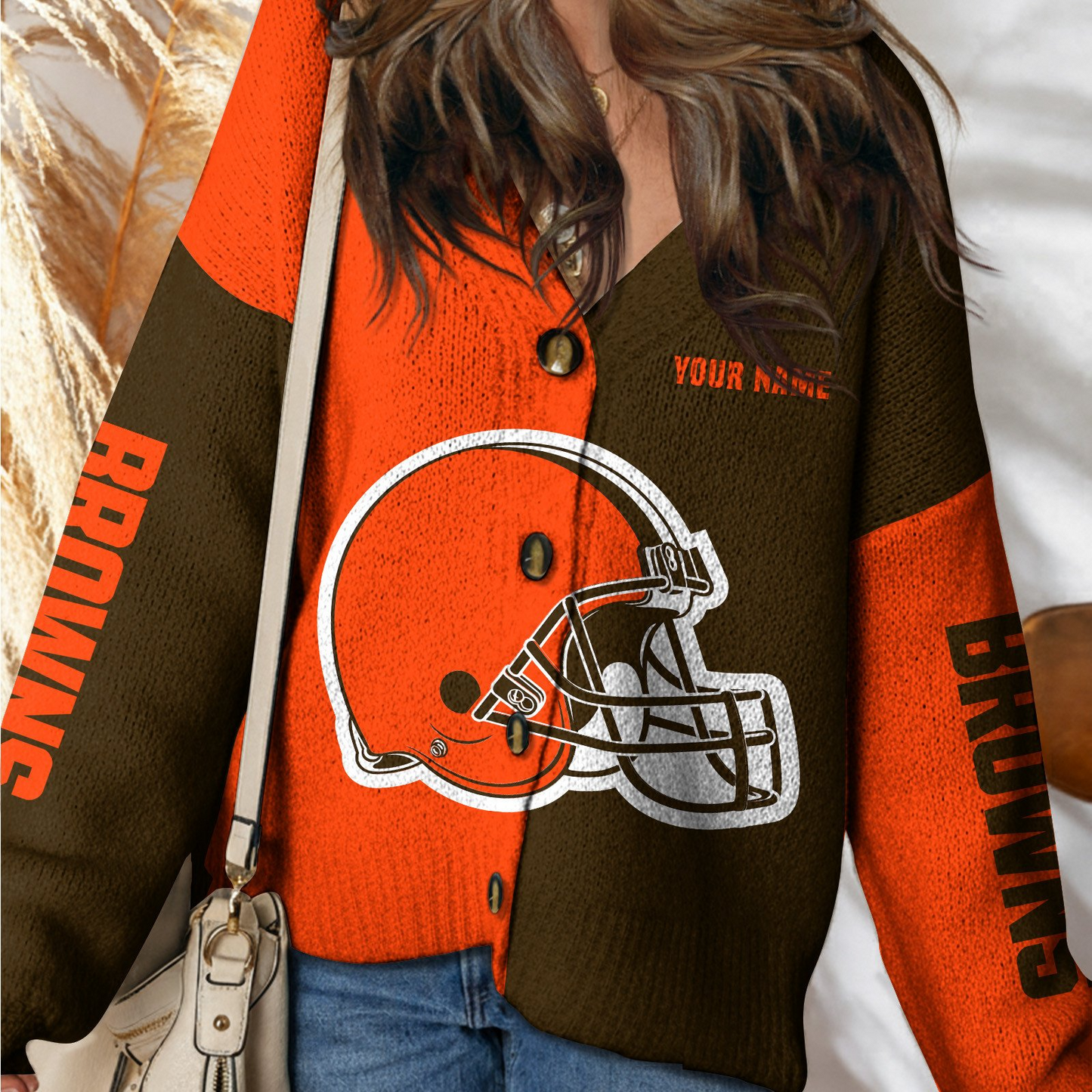 CLE Premium NFL Women Cardigan DDT HLPHUONG