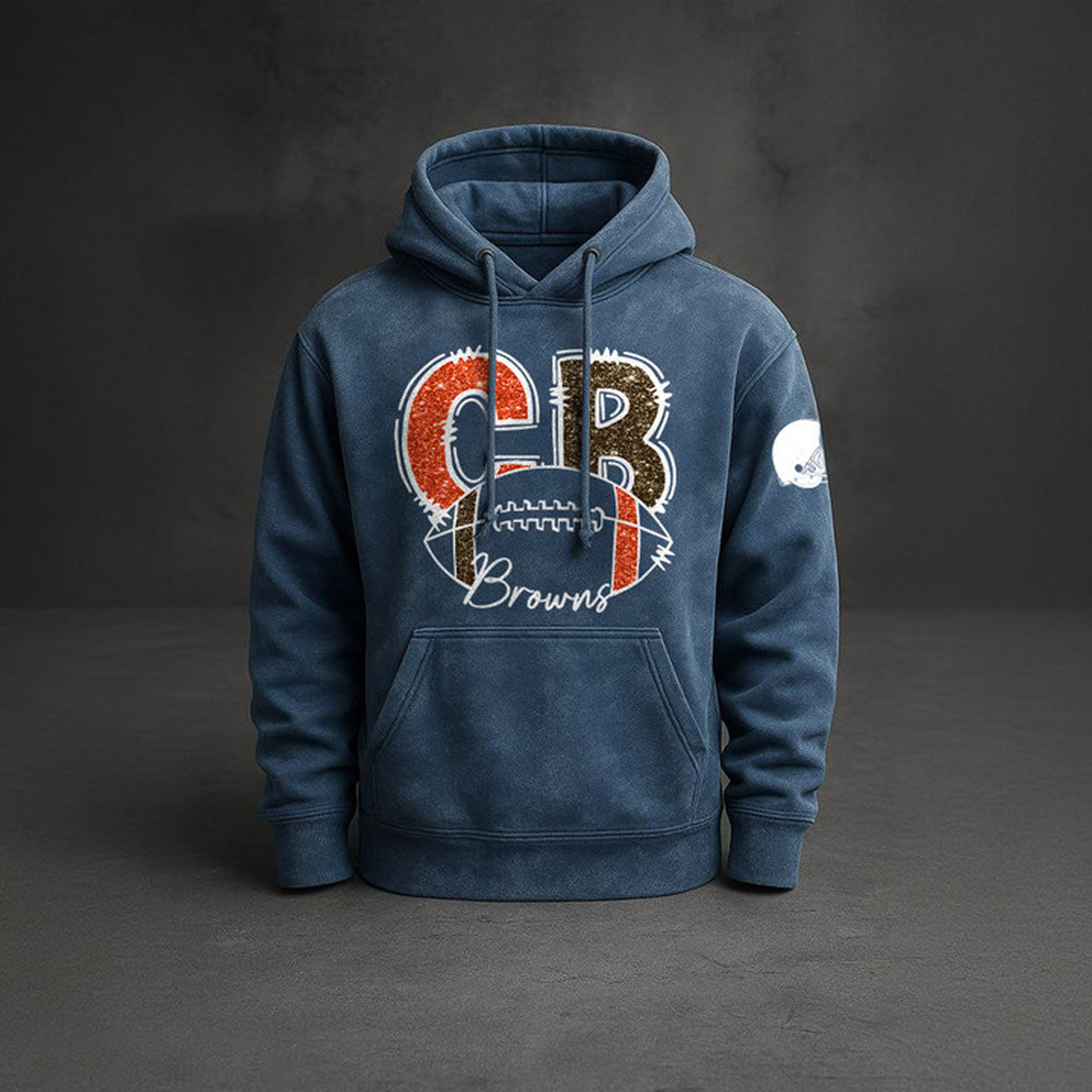 CLE x NFL Embossed Hoodie DatND THUONGNH
