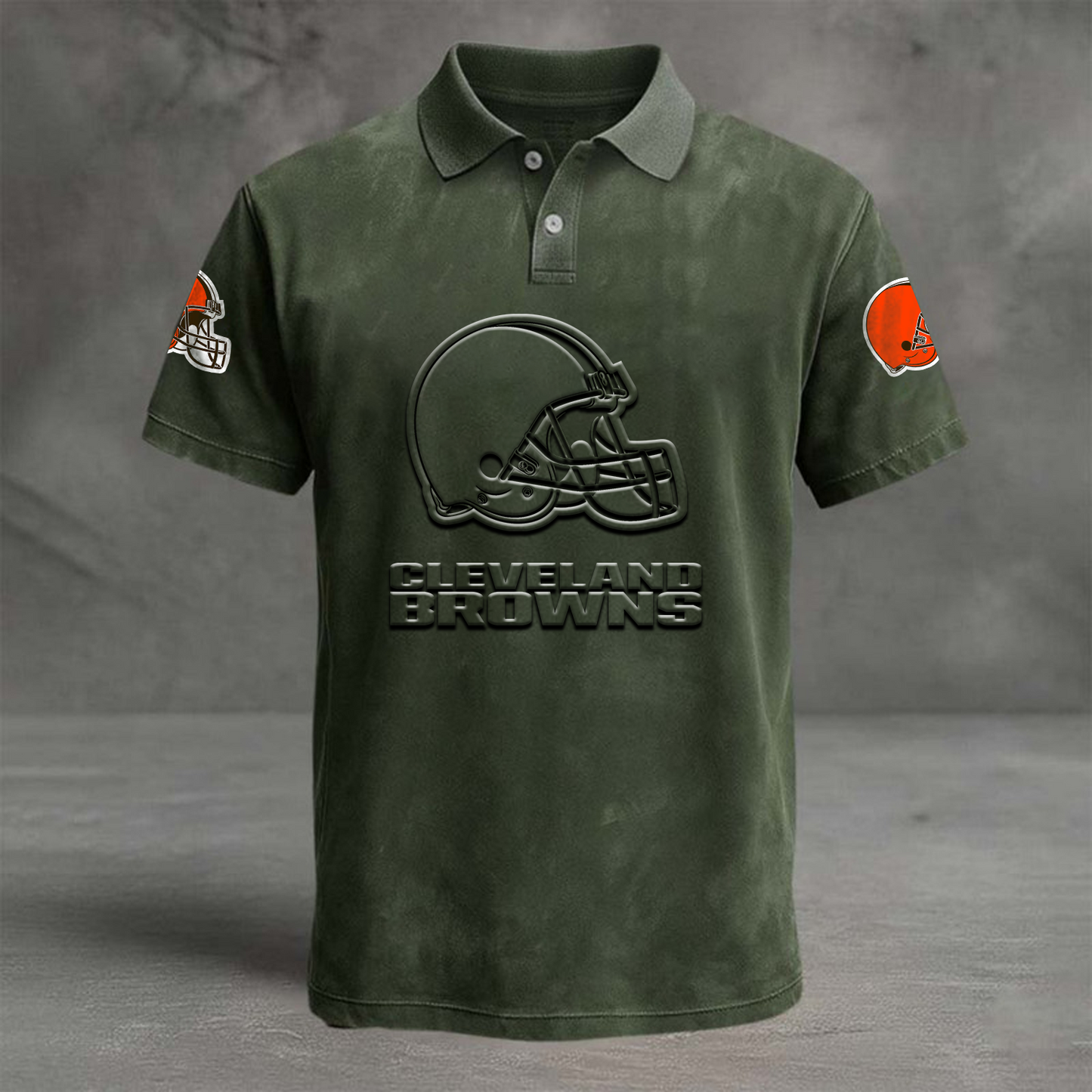 CLE x NFL Embossed Polo Shirt DATND TANTD