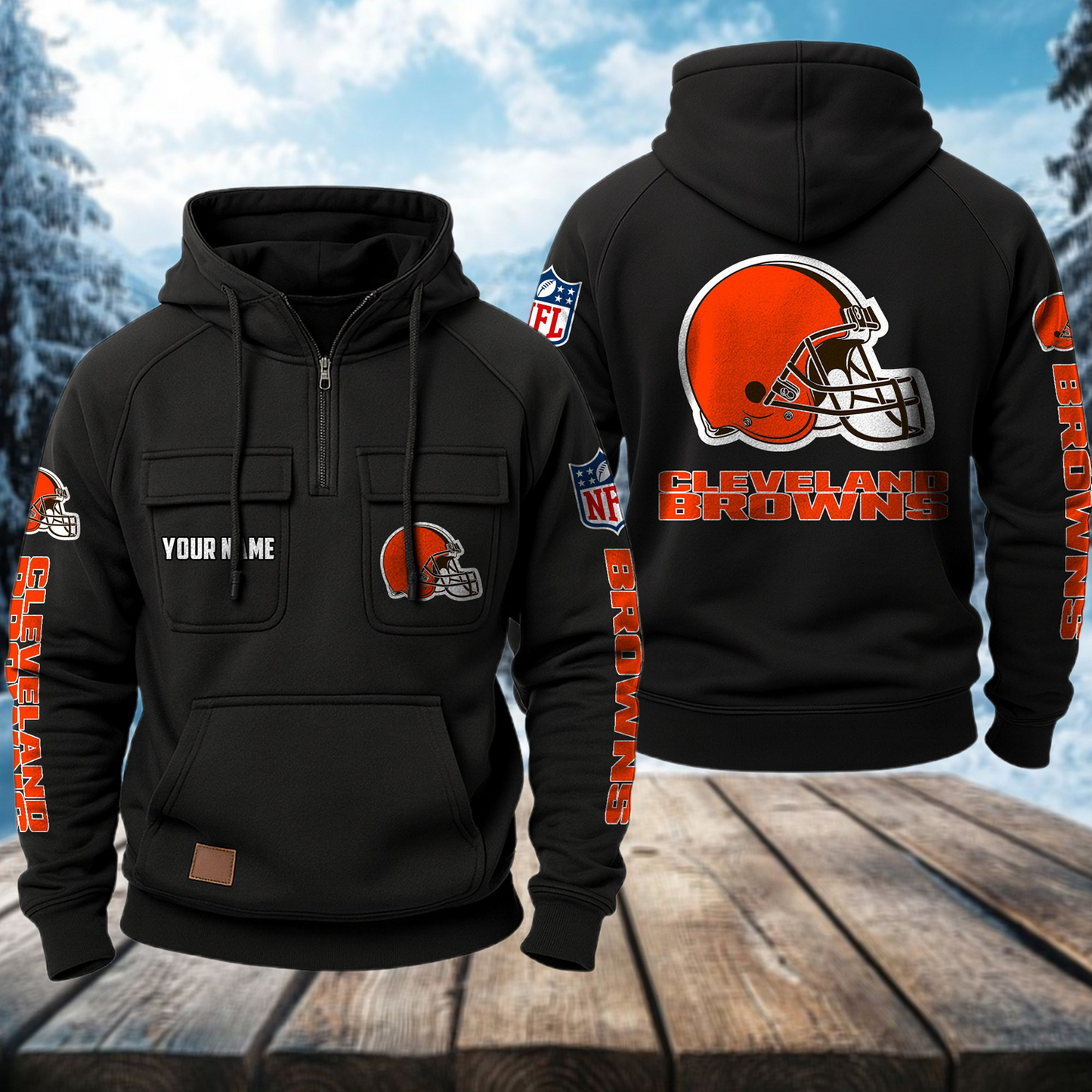 CLE x NFL Premium Hoodie DATND TANTD