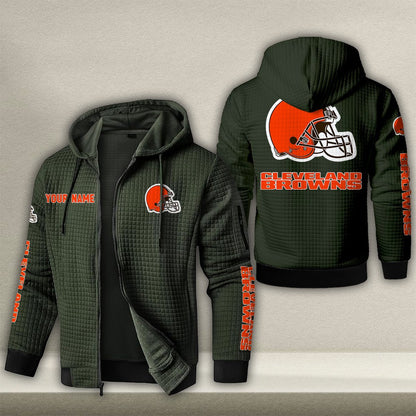 CLE x NFL Quilted Zip Hoodie DatND DVT