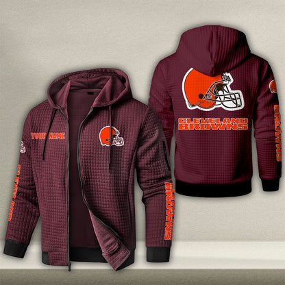 CLE x NFL Quilted Zip Hoodie DatND DVT