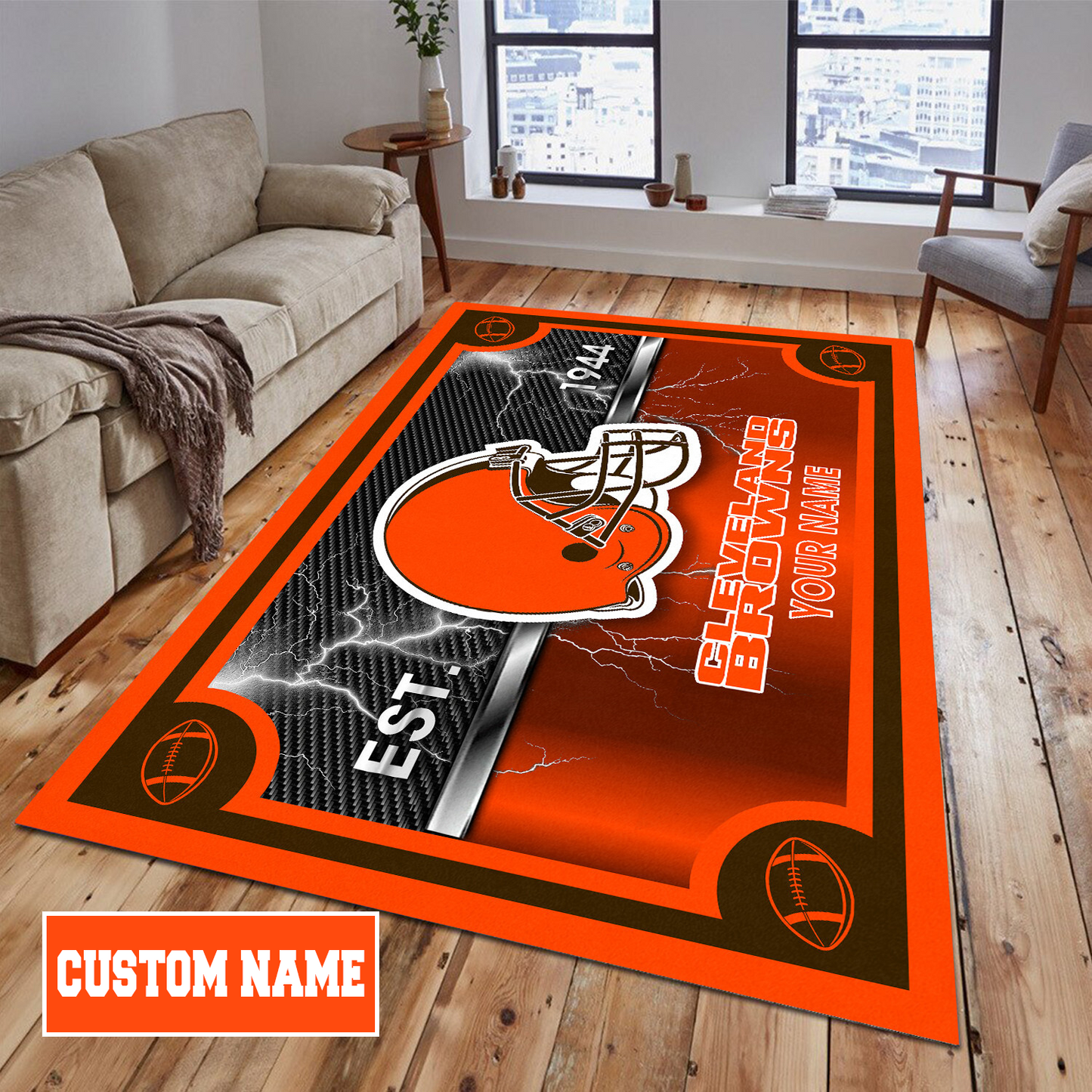 CLE x NFL Rug DATND TANTD