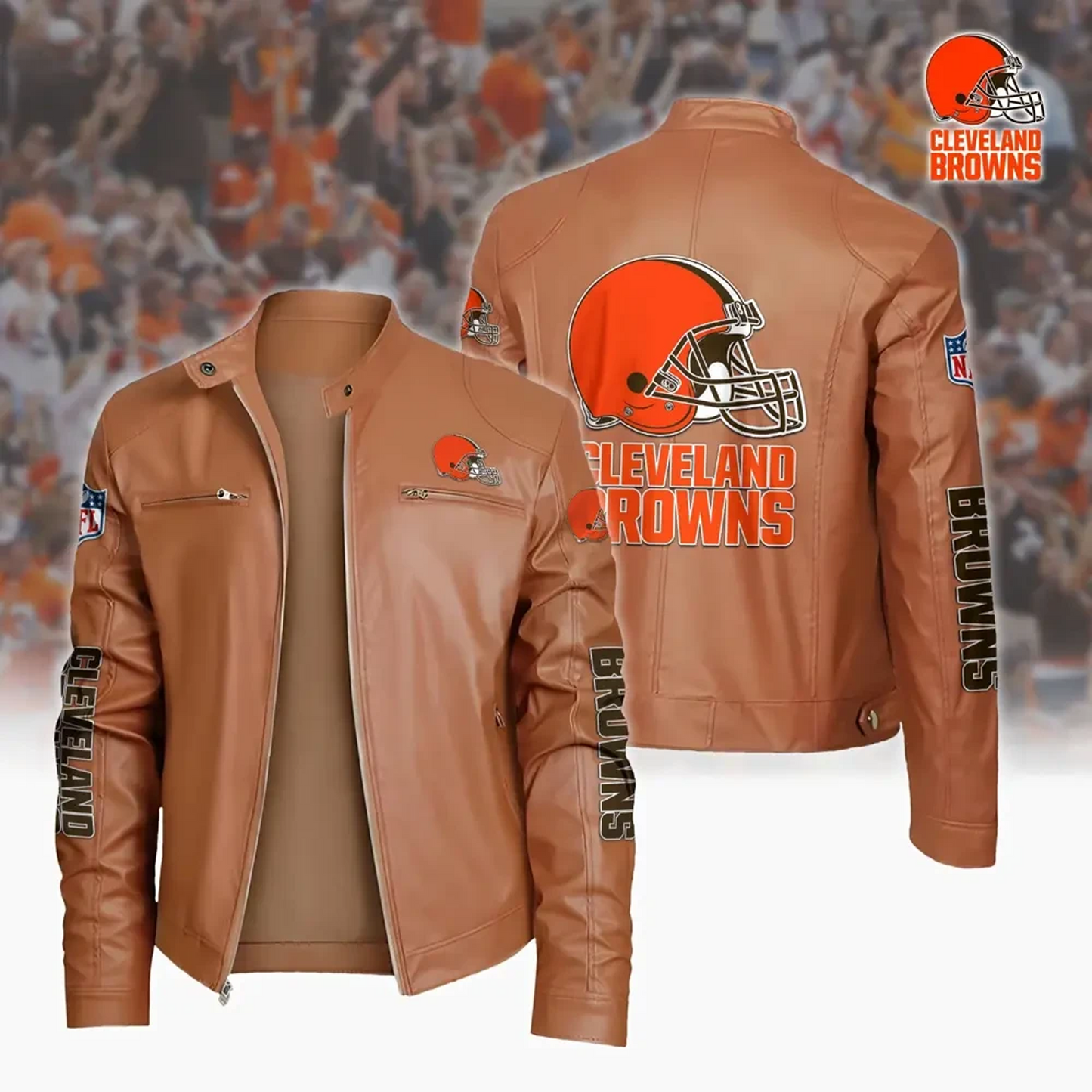 CLE x NFL Sport Leather Jacket DATND TANTD