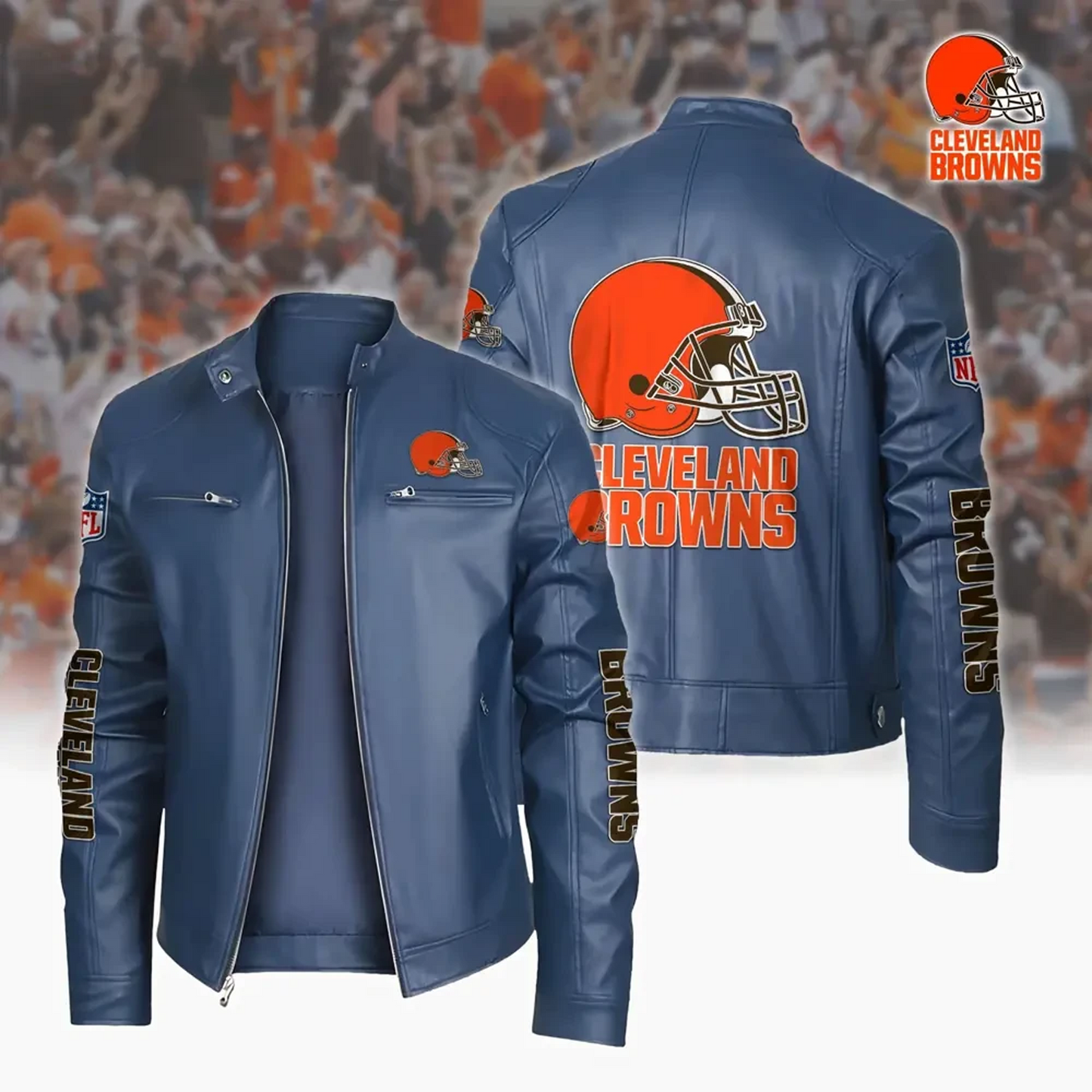 CLE x NFL Sport Leather Jacket DATND TANTD