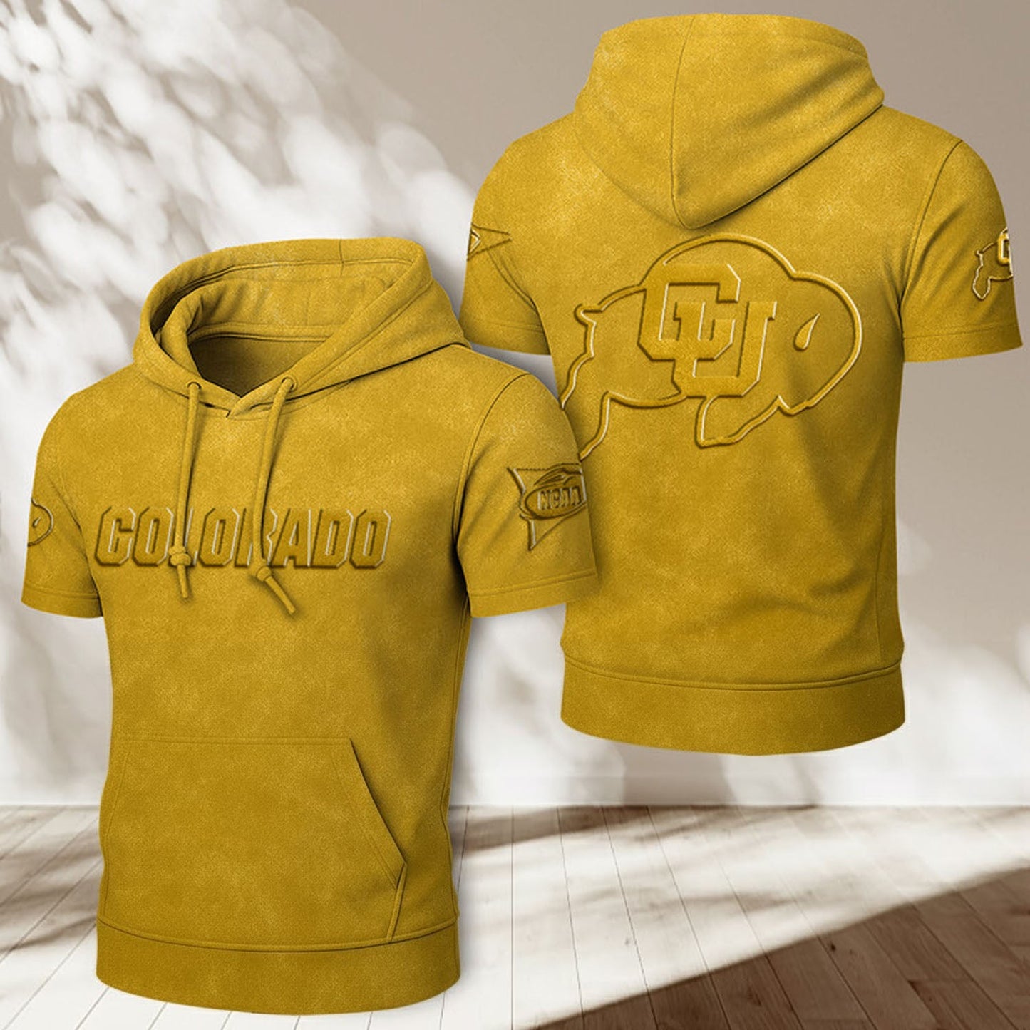 COL x NCAA Half Sleeve Hoodie T-Shirt DatND ThuongNH