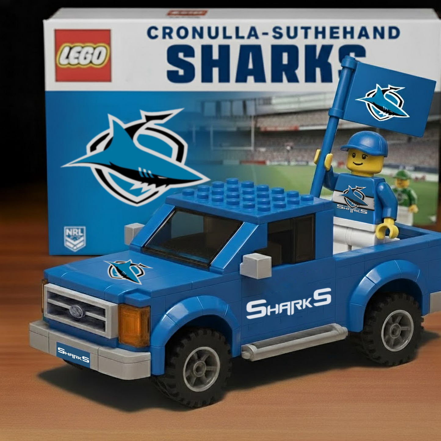 CRO x NRL Building Blocks Truck Toy Set DatND DVT