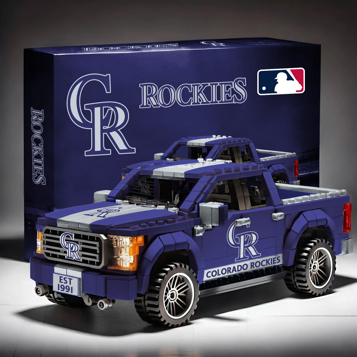 MLB 3D Racing Truck Model Building Block Set V1 NAK NHM