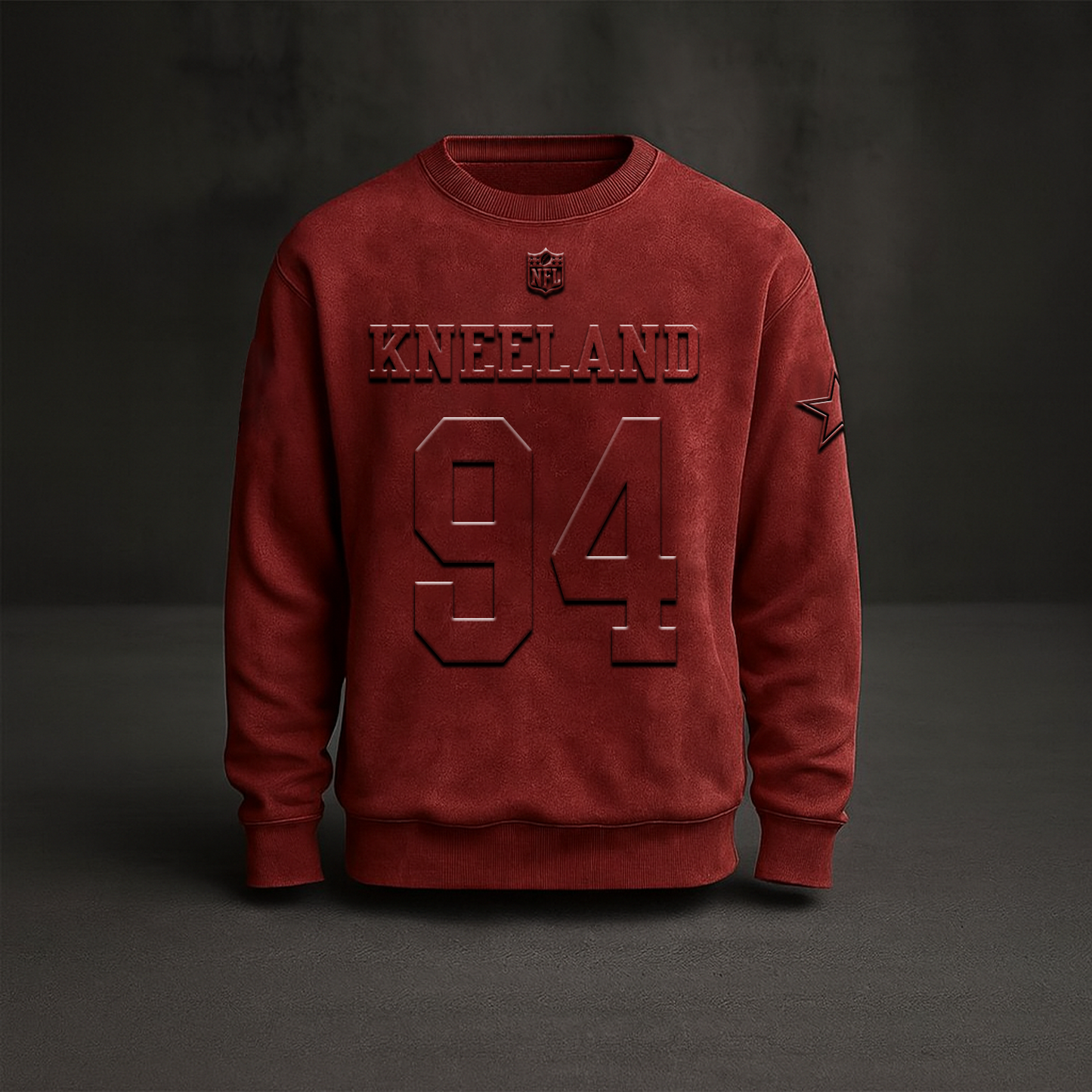 DAL x In Memory of Marshawn Kneeland Embossed Sweat Shirt V2 DATND TANTD 071125