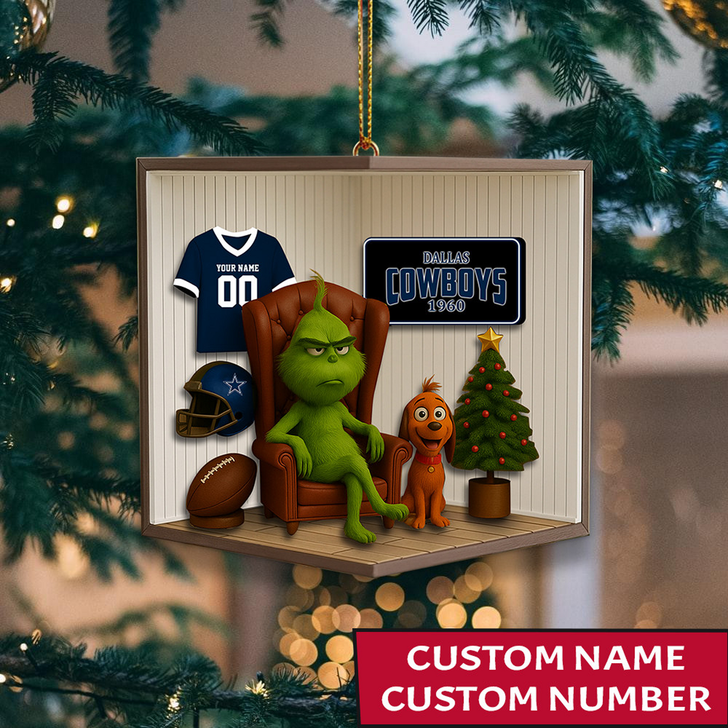 DAL x NFL Christmas Ornament DatND DVT