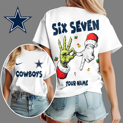 DAL x NFL Funny Six Seven Hot Trend Tshirt Custom Any Name DATND TANTD