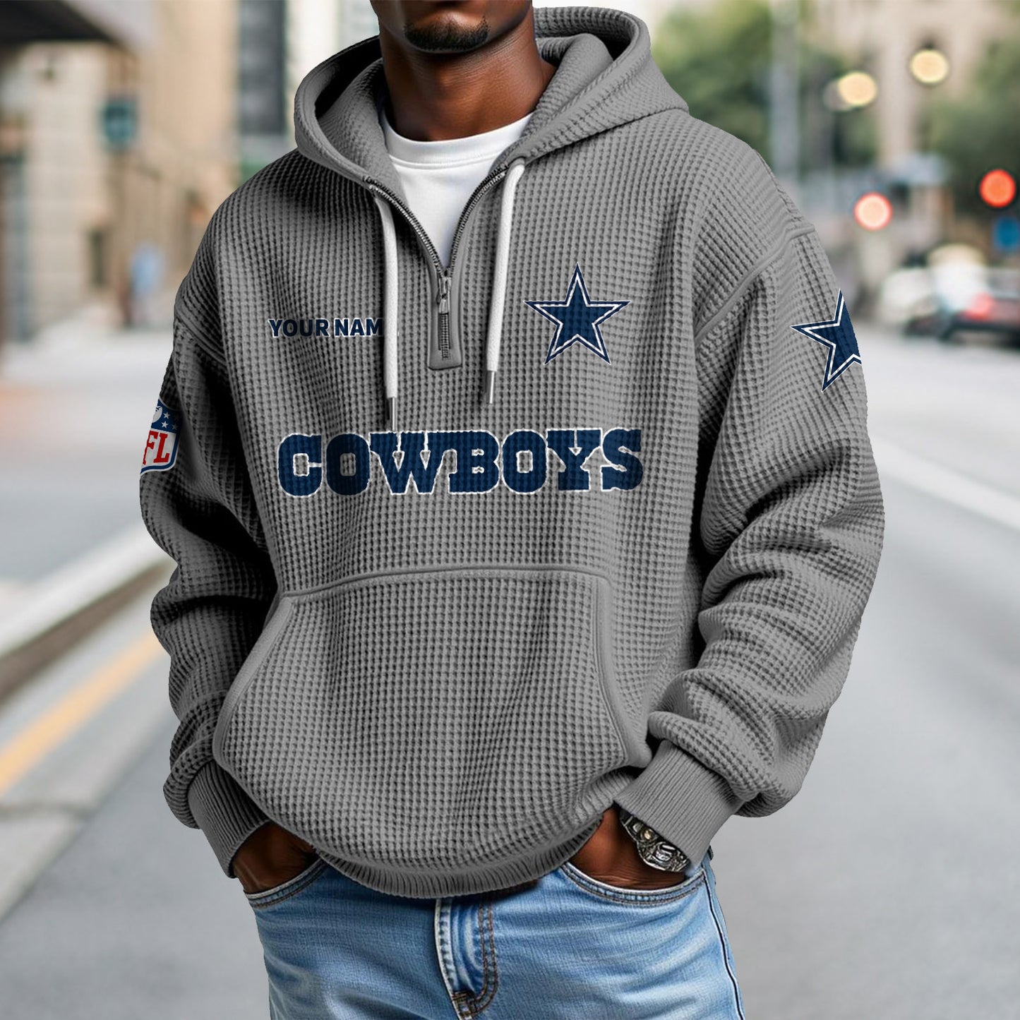 DAL x NFL Waffle Hoodie DatND DVT
