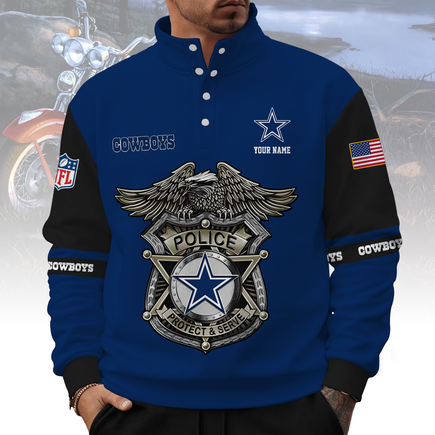 DAL x NFL Western Style Sweater With Buckles DatND ThuongNH