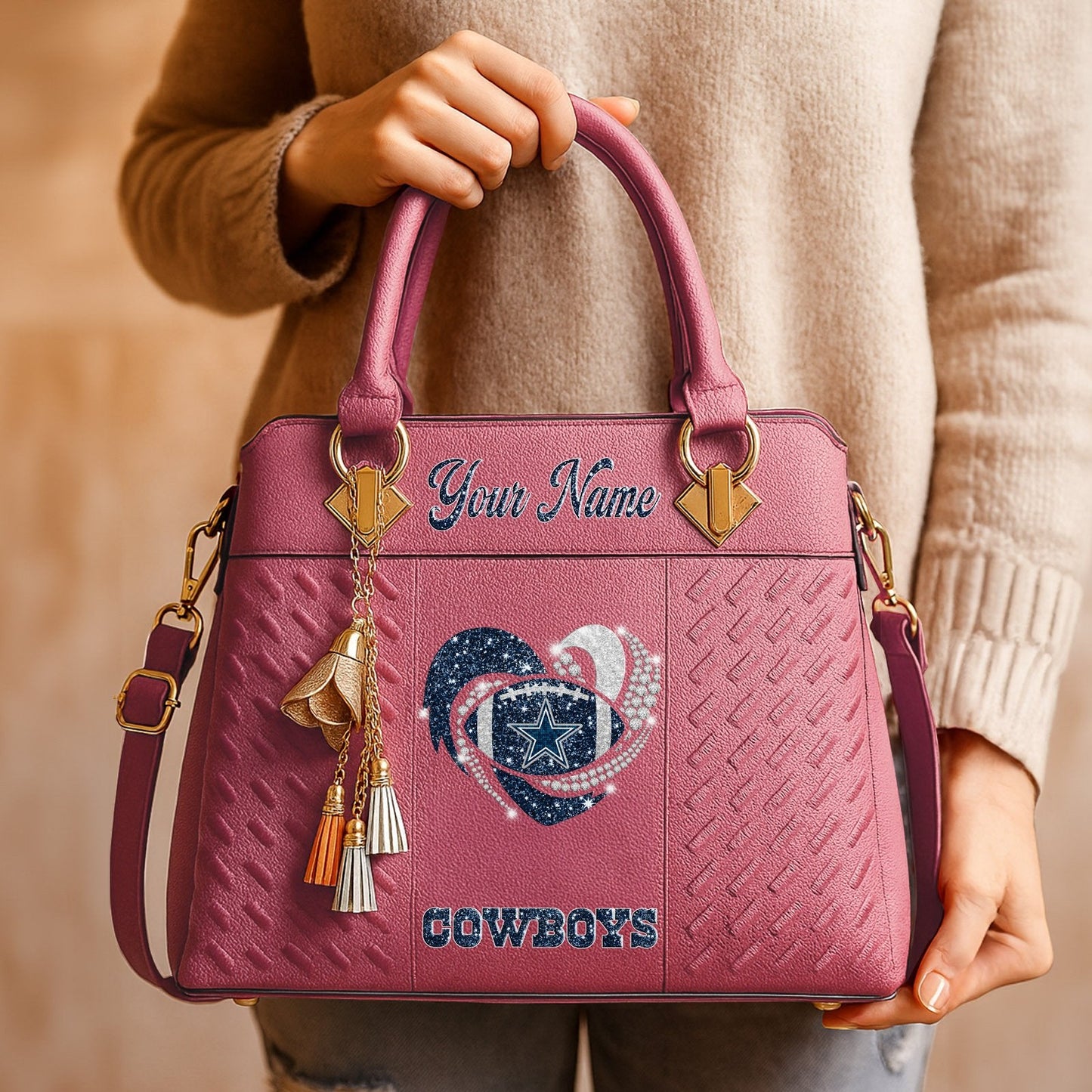 DAL x NFL Zip Handbag 0811 DatND DVT