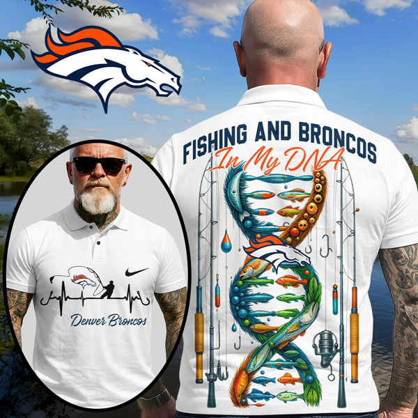 DB Premium NFL Fishing In My DNA Polo Shirt DDT CTND