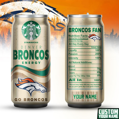 DB Premium NFL Starbucks Energy Can Tumbler DDT  NTL