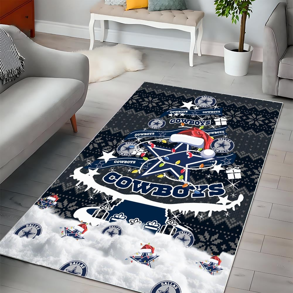 DC NFL Chrismas Carpet Rug DDT NTL