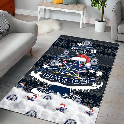 DC NFL Chrismas Carpet Rug DDT NTL