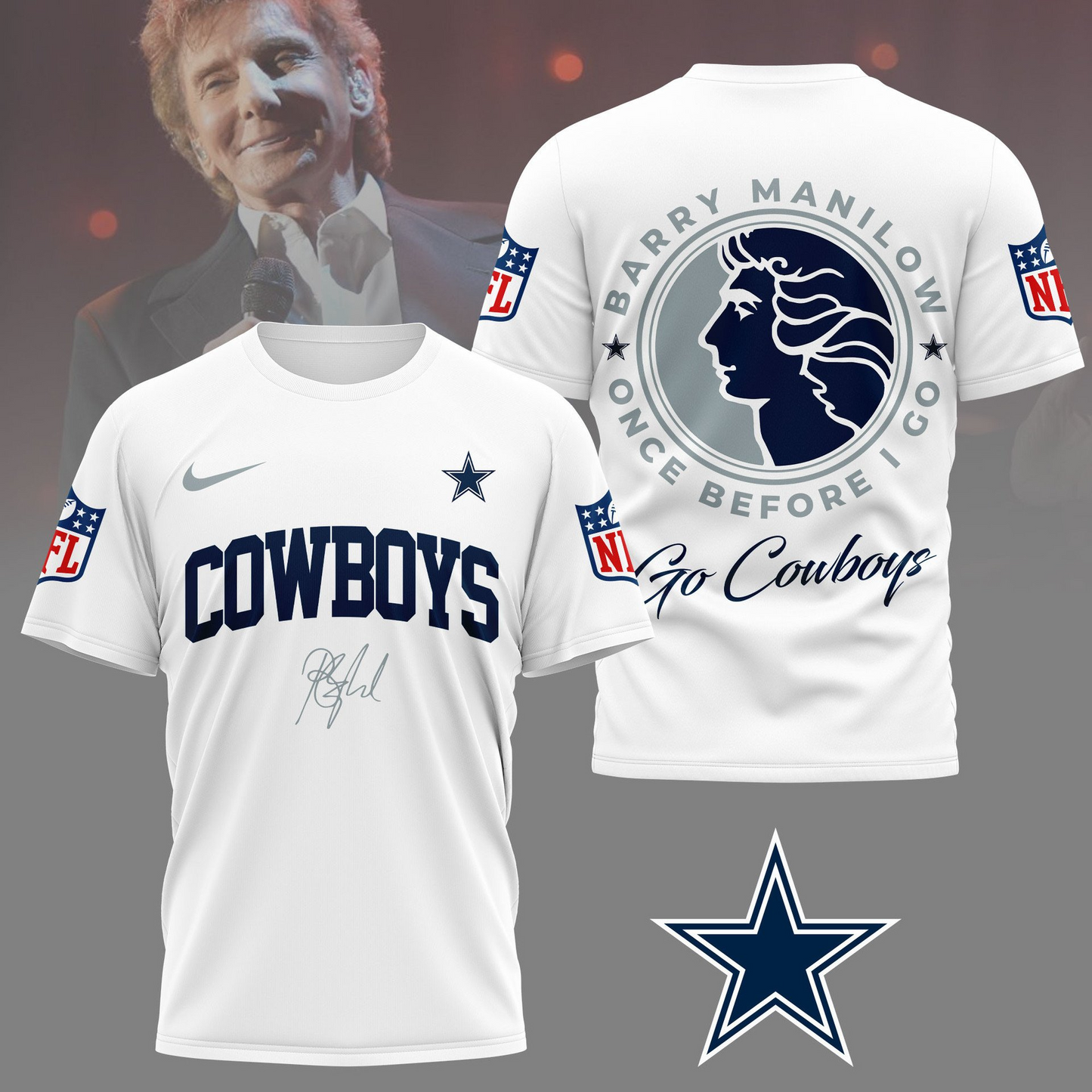 DC Premium NFL Barry Manilow Fan Shirt DDT CTND