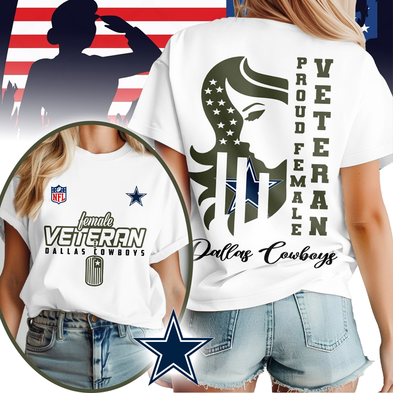 DC Premium NFL Female Veteran 3D Shirt DDT HLPHUONG