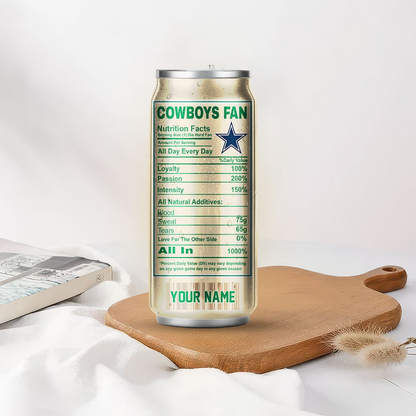 DC Premium NFL Starbucks Energy Can Tumbler DDT  NTL