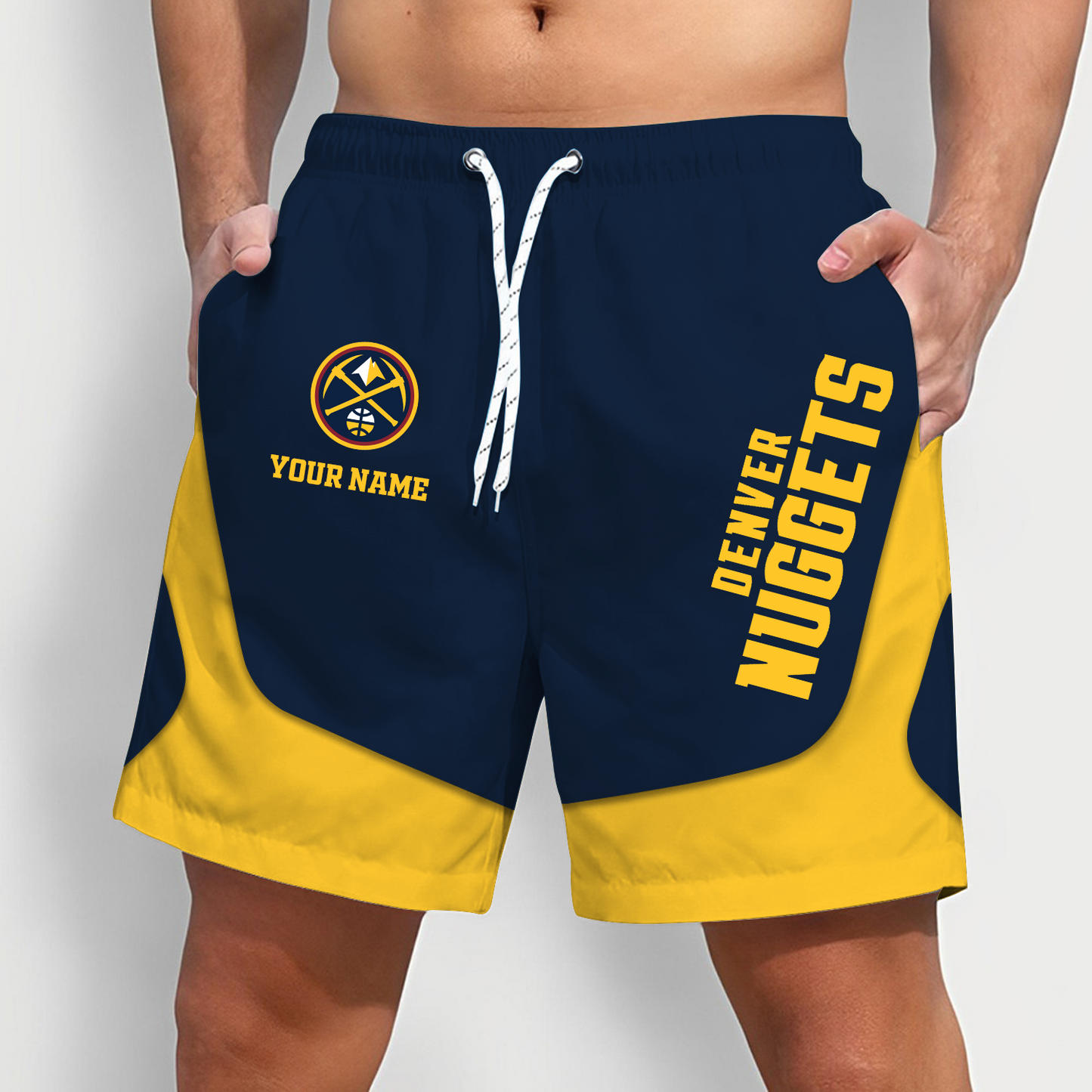 DEN x NBA Team Special Short Pants For Men Custom Name Gifts DATND TANTD