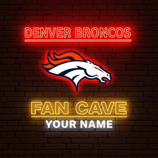 DEN x NFL PREMIUM LED LIGHT WALL DECOR DATND TANTD