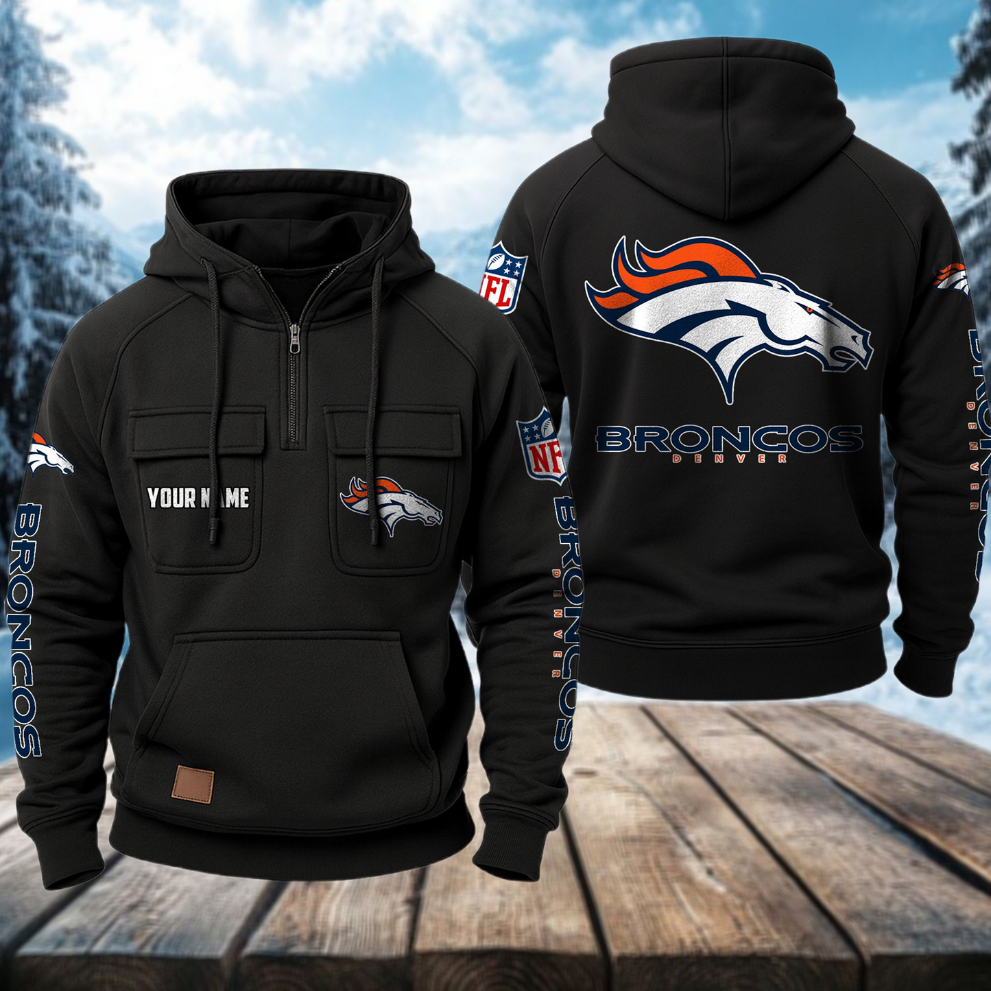 DEN x NFL Premium Hoodie DATND TANTD
