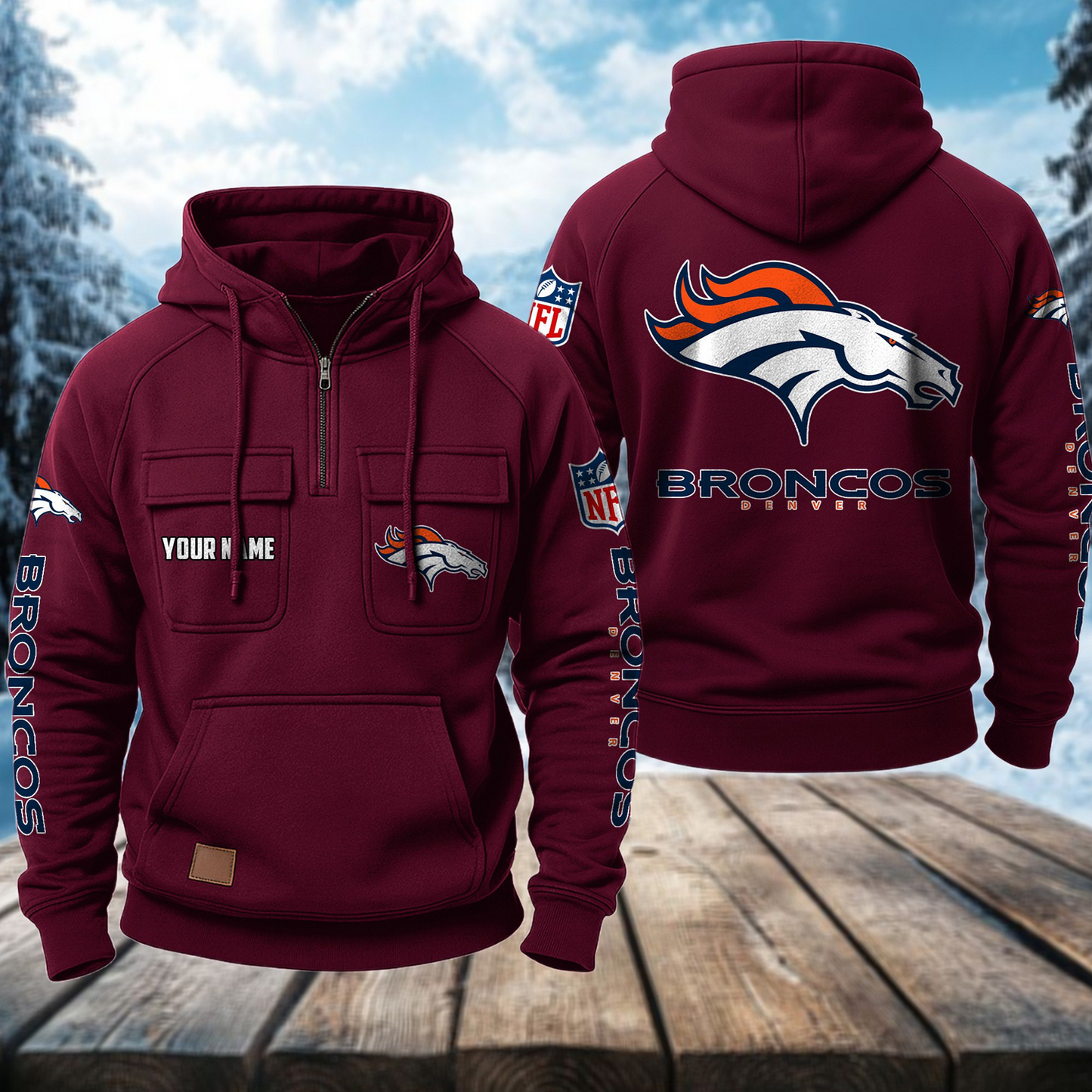 DEN x NFL Premium Hoodie DATND TANTD