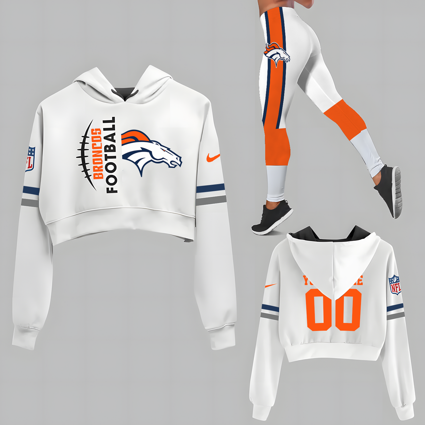 DEN x NFL Set Hoodie And Legging Workout DatND DVT