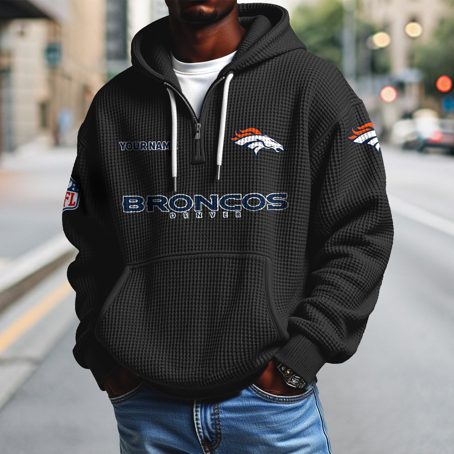 DEN x NFL Waffle Hoodie DatND DVT