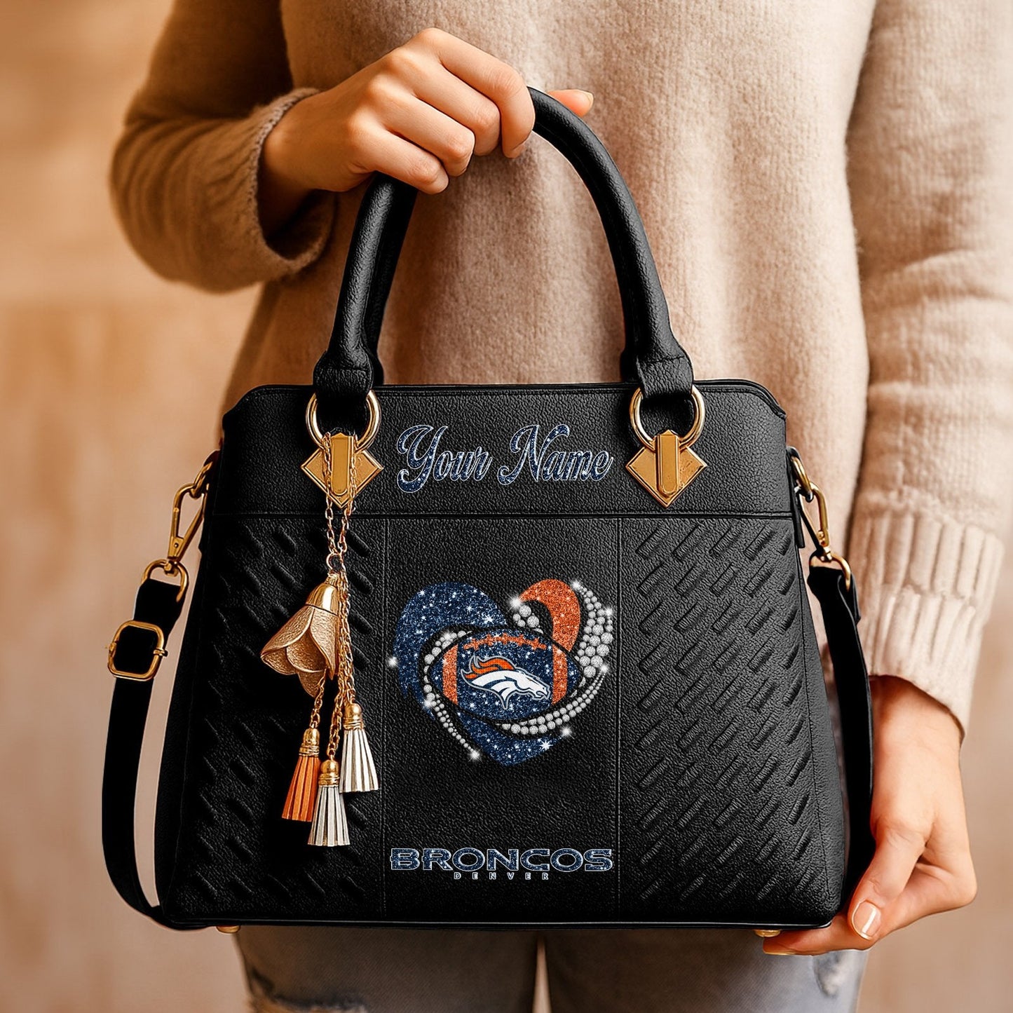 DEN x NFL Zip Handbag 0811 DatND DVT