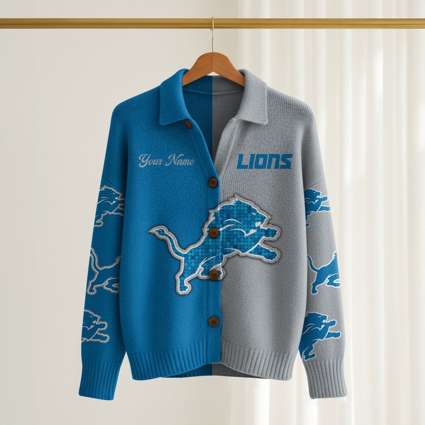 DET x NFL Cardigan Jacket 1011 DatND DVT