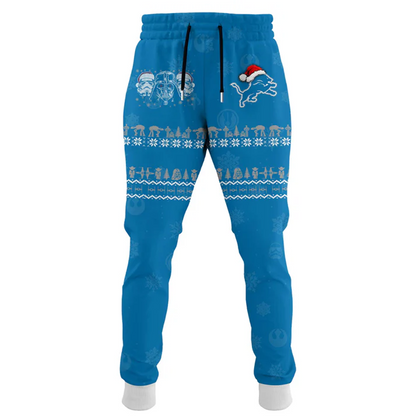 DET x NFL Unisex Merry Christmas The Force Edition Hoodie DATND TANTD