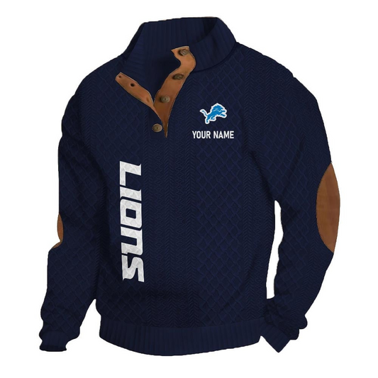 DL NFL Basic Knitted Stand Collar Sweatshirt DDT CTND