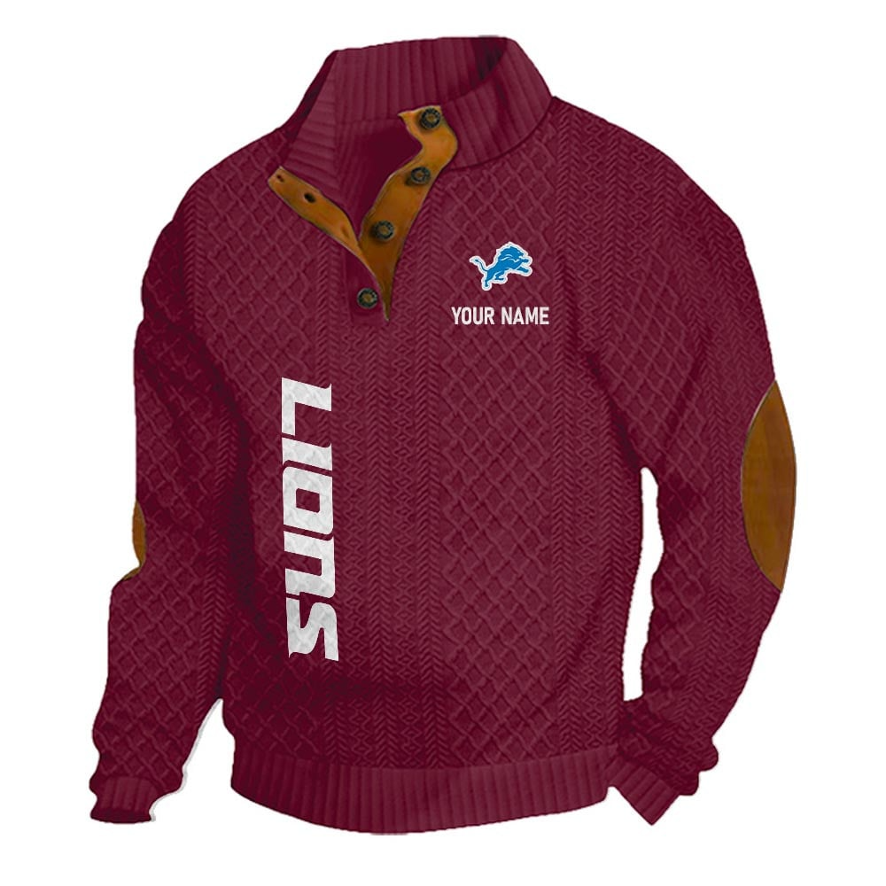 DL NFL Basic Knitted Stand Collar Sweatshirt DDT CTND