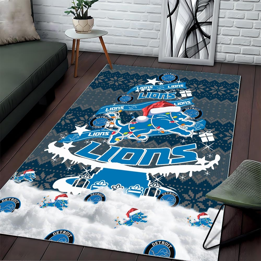DL NFL Chrismas Carpet Rug DDT NTL