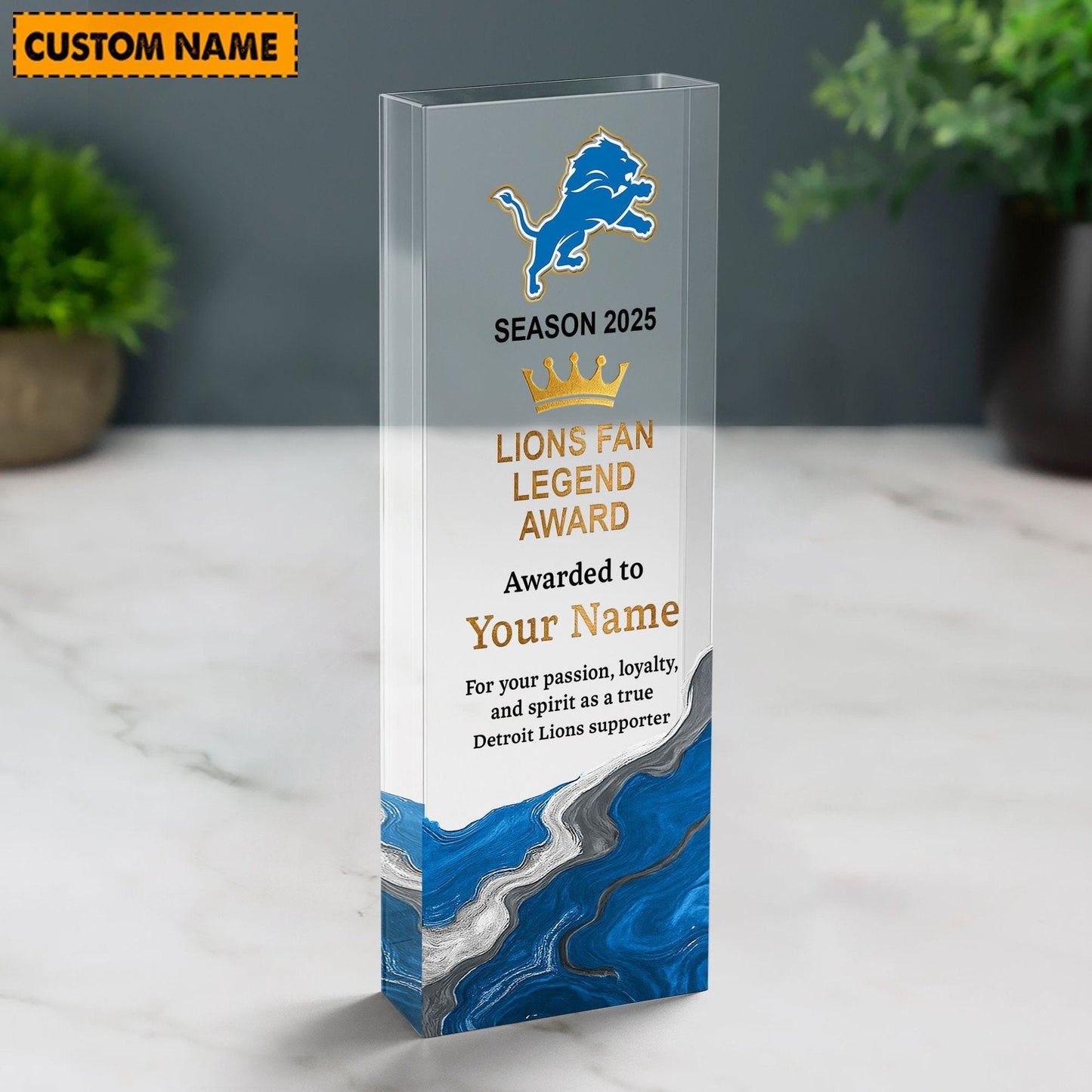 DL NFL Personalized Acrylic Award Plaque Funny Christmas Gift For Family DDT NTL